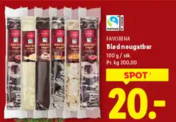 Lidl FAVORINA Blød nougatbar tilbud
