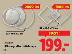 Lidl LIVARNO® LED-væg-eller-loftslampe tilbud