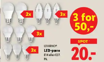 Lidl LIVARNOⓇ LED-pære tilbud