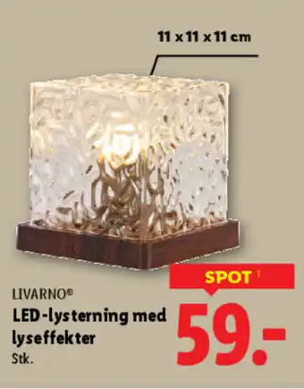 Lidl LIVARNO® LED-lysterning med lyseffekter tilbud