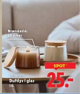 Lidl LIVARNO Duftlys i glas tilbud