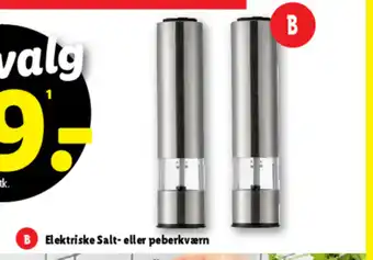 Lidl Elektriske Salt- eller peberkværn tilbud