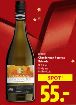 Lidl DELUXE Chardonnay Reserva Privada tilbud