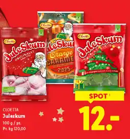 Lidl CLOETTA Juleskum tilbud