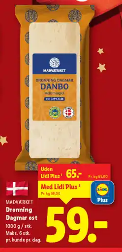 Lidl MADVÆRKET Dronning Dagmar ost tilbud
