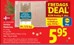 Lidl VILSTRUPGÅRD Ovnklar flæskesteg tilbud