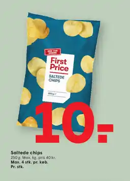 SPAR First Price Saltede chips tilbud