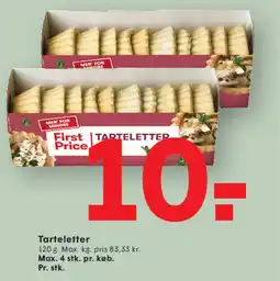SPAR First Price Tarteletter tilbud