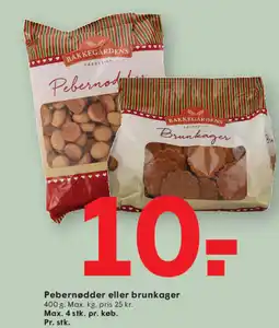 SPAR Pebernødder eller brunkager tilbud