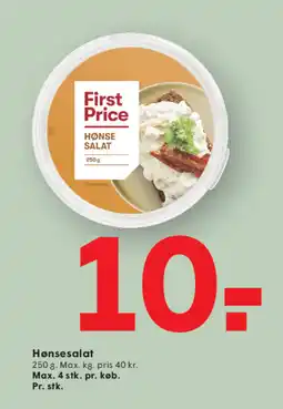 SPAR First Price Hønsesalat tilbud