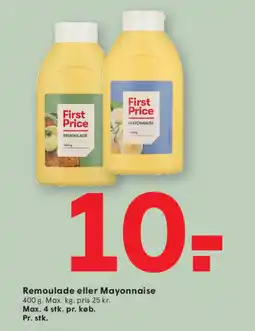 SPAR First Price Remoulade eller Mayonnaise tilbud