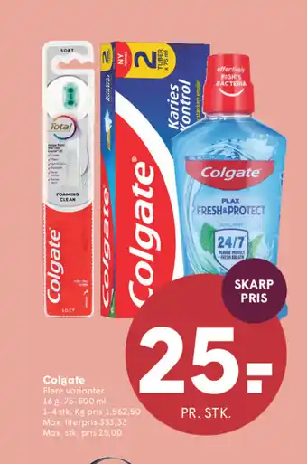 SPAR Colgate tilbud