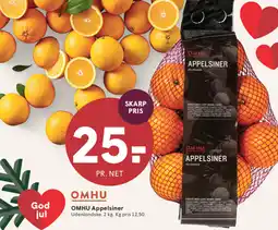 SPAR OMHU Appelsiner tilbud