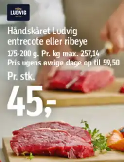 Føtex Håndskåret ludvig entrecote eller ribeye tilbud