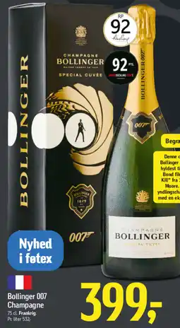 Føtex Bollinger 007 champagne tilbud