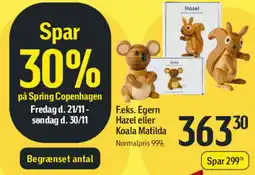 Føtex F.eks. egern hazel eller koala matilda tilbud