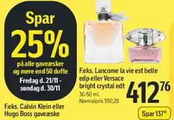 Føtex F.eks. lancome la vie est belle edp eller versace bright crystal edt tilbud