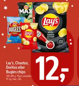 Føtex LAY'S Cheetos, doritos eller bugles chips tilbud