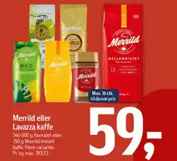 Føtex Merrild eller lavazza kaffe tilbud