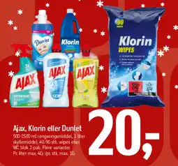 Føtex Ajax, klorin eller dunlet tilbud