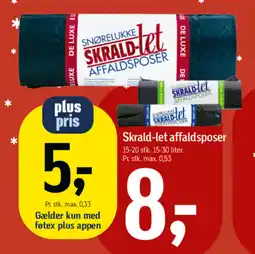 Føtex Skrald-let affaldsposer tilbud