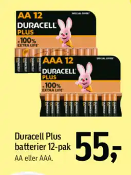 Føtex DURACELL PLUS Batterier 12-pak tilbud