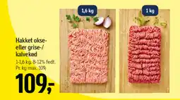 Føtex Hakket okse- eller grise-/ kalvekød tilbud