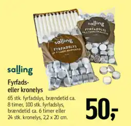 Føtex SALLING Fyrfads- eller kronelys tilbud