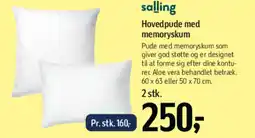 Føtex SALLING Hovedpude med memoryskum tilbud