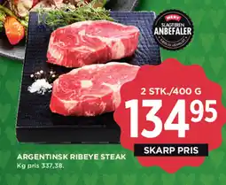 MENY Argentinsk ribeye steak tilbud