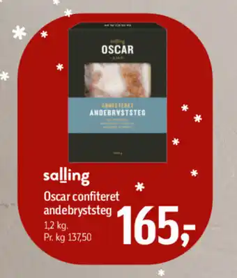 Føtex Oscar confiteret andebryststeg tilbud