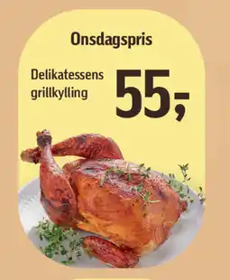 Føtex Delikatessens grillkylling tilbud