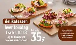 Føtex Og få frisklavet luksus smørrebrød tilbud