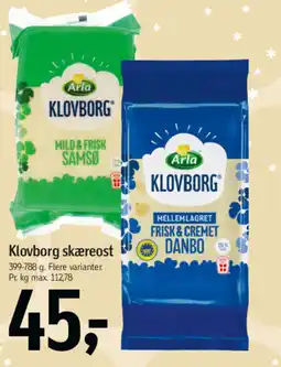 Føtex Klovborg skæreost tilbud