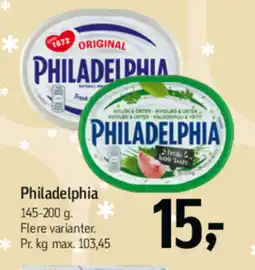 Føtex Philadelphia tilbud