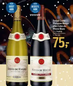 Føtex Guigal cuvée philipson rouge eller cotes du rhone blanc tilbud