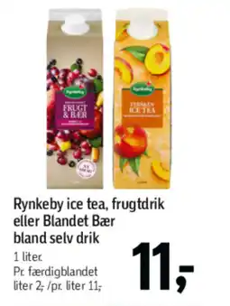 Føtex RYNKEBY Ice tea, frugtdrik eller blandet bær bland selv drik tilbud