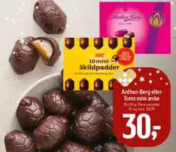 Føtex Anthon berg eller toms mini æske tilbud