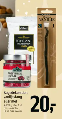 Føtex Kagedekoration, vaniljestang eller mel tilbud