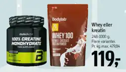 Føtex Whey eller kreatin tilbud