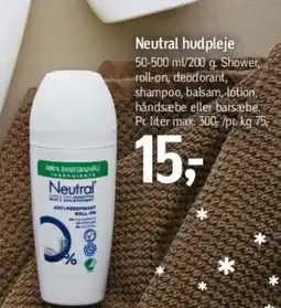 Føtex NEUTRAL Hudpleje tilbud