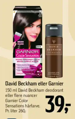 Føtex David beckham eller garnier tilbud