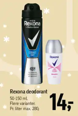 Føtex REXONA Deodorant tilbud