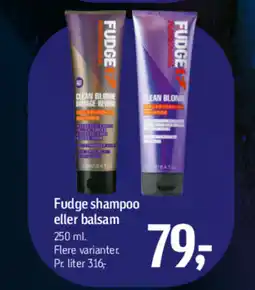 Føtex FUDGE Shampoo eller balsam tilbud