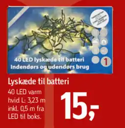 Føtex Lyskæde til batteri tilbud
