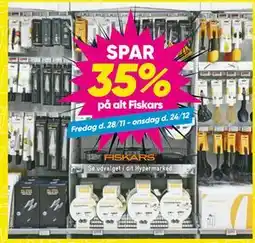 Bilka Spar 35% på alt Fiskars tilbud