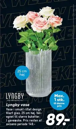 Bilka Lyngby vase, DKK 89 tilbud