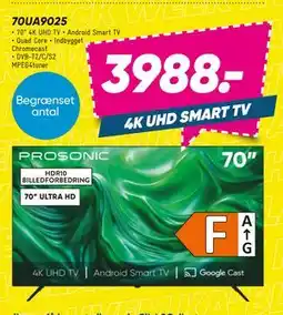 Bilka PROSONIC 70UA9025, DKK 3988 tilbud