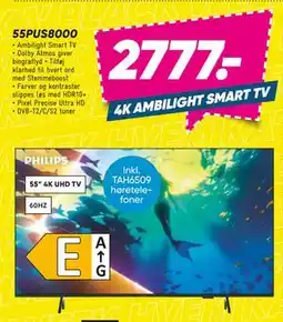 Bilka PHILIPS 55PUS8000, DKK 2777 tilbud