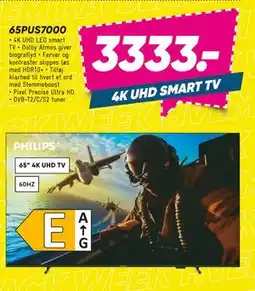 Bilka PHILIPS 65PUS7000, DKK 3333 tilbud